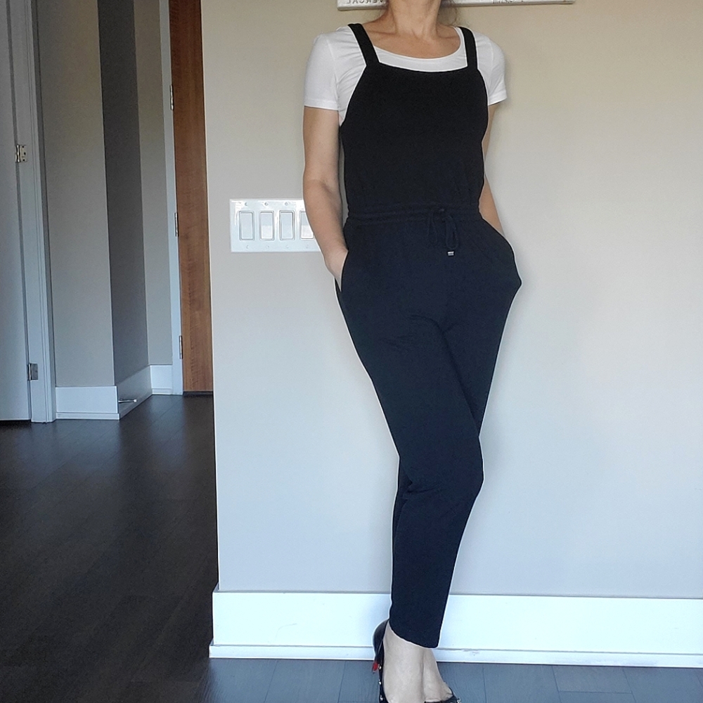 👑 2X HOST PICK 👑 Club Monaco Jersey Fabric Straps Jumpsuit - Picture 3 of 12